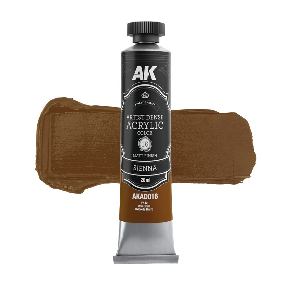 AK Interactive Artist Dense Acrylic Yellow Color Set