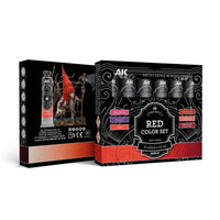 AK Interactive Artist Dense Acrylic Red Color Set