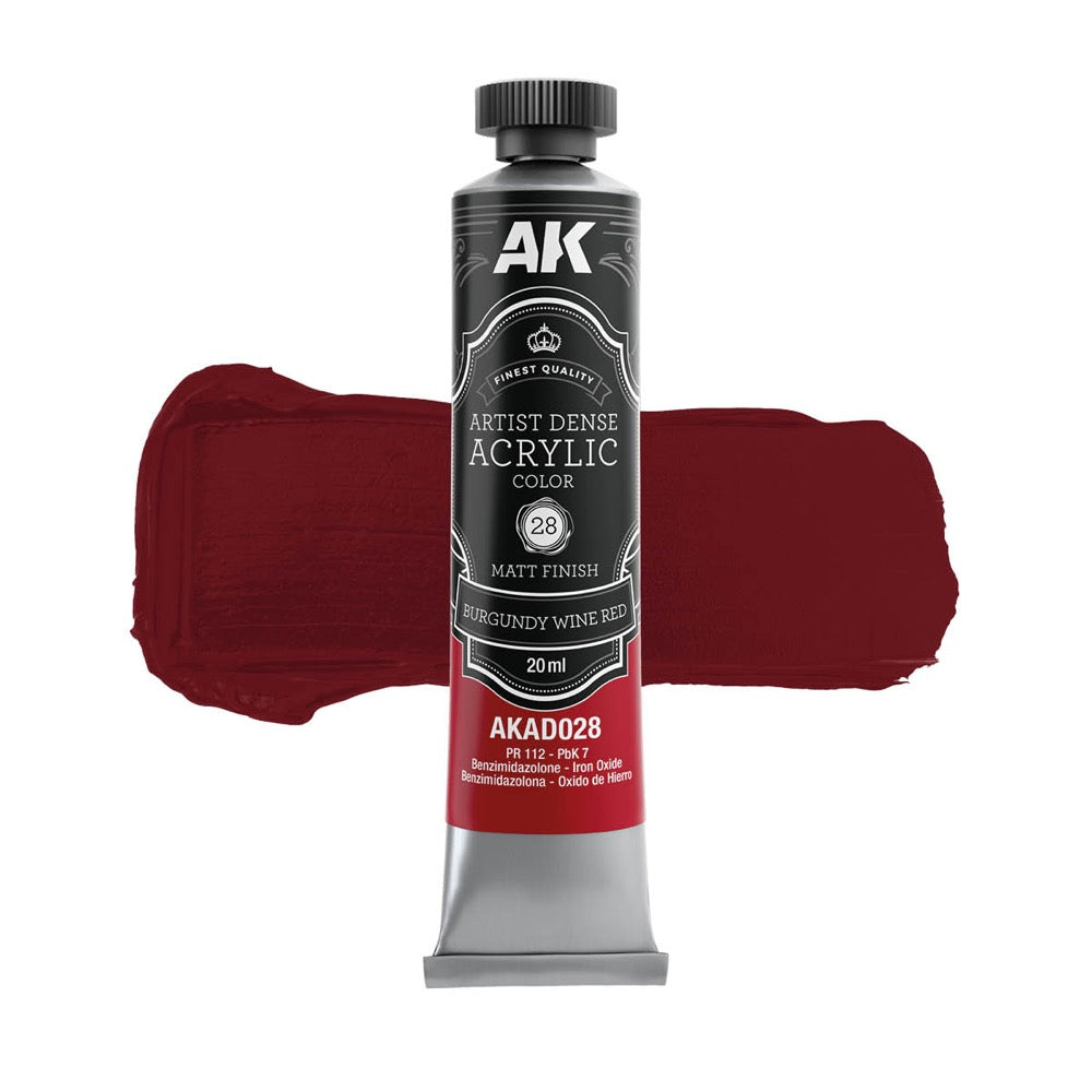 AK Interactive Artist Dense Acrylic Red Color Set