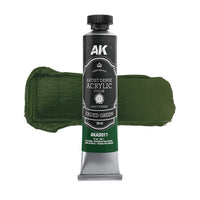 AK Interactive Artist Dense Acrylic Green Color Set