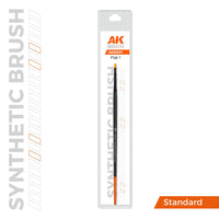 AK Interactive AKB001 Flat 1 Synthetic Paint Brush