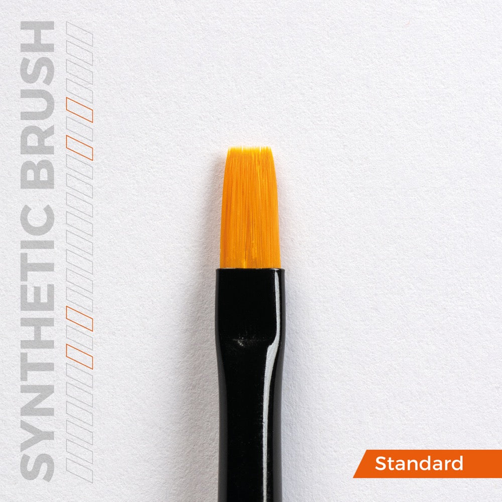 AK Interactive AKB002 Flat 2 Synthetic Paint Brush