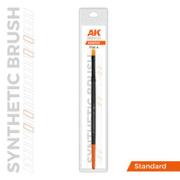 AK Interactive AKB003 Flat 4 Synthetic Paint Brush