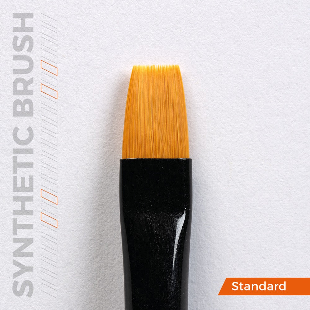 AK Interactive AKB003 Flat 4 Synthetic Paint Brush