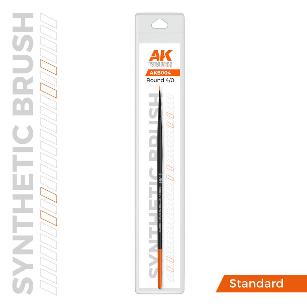 AK Interactive AKB004 Round 4/0 Synthetic Paint Brush