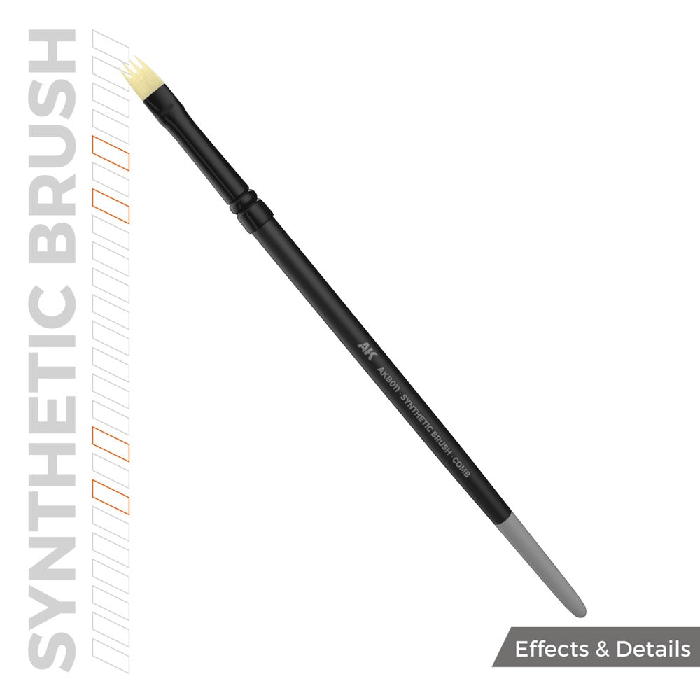AK Interactive AKB011 Comb Synthetic Paint Brush
