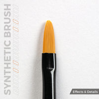 AK Interactive AKB015 Filbert 4 Synthetic Paint Brush