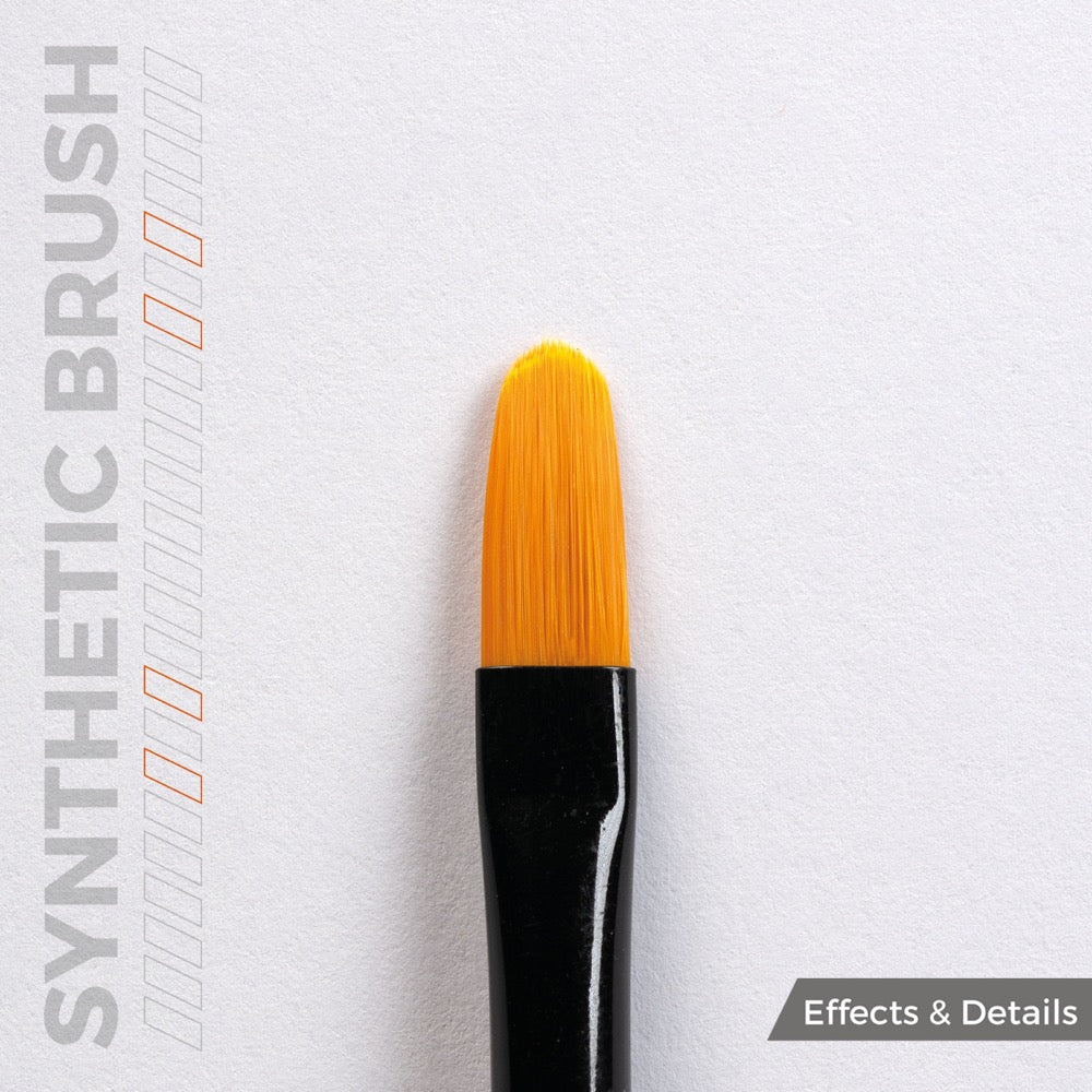AK Interactive AKB016 Filbert 6 Synthetic Paint Brush
