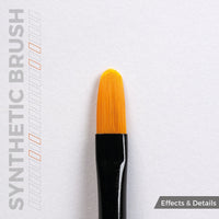 AK Interactive AKB016 Filbert 6 Synthetic Paint Brush