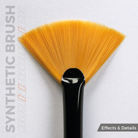 AK Interactive AKB017 Fan Shape Synthetic Paint Brush