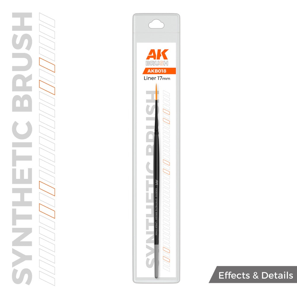 AK Interactive AKB018 Liner Synthetic Paint Brush