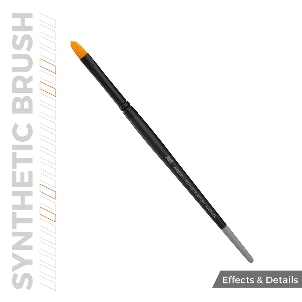 AK Interactive AKB019 Hammer Synthetic Paint Brush