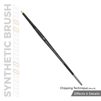 AK Interactive Synthetic Brush Chipping Technique (Round)