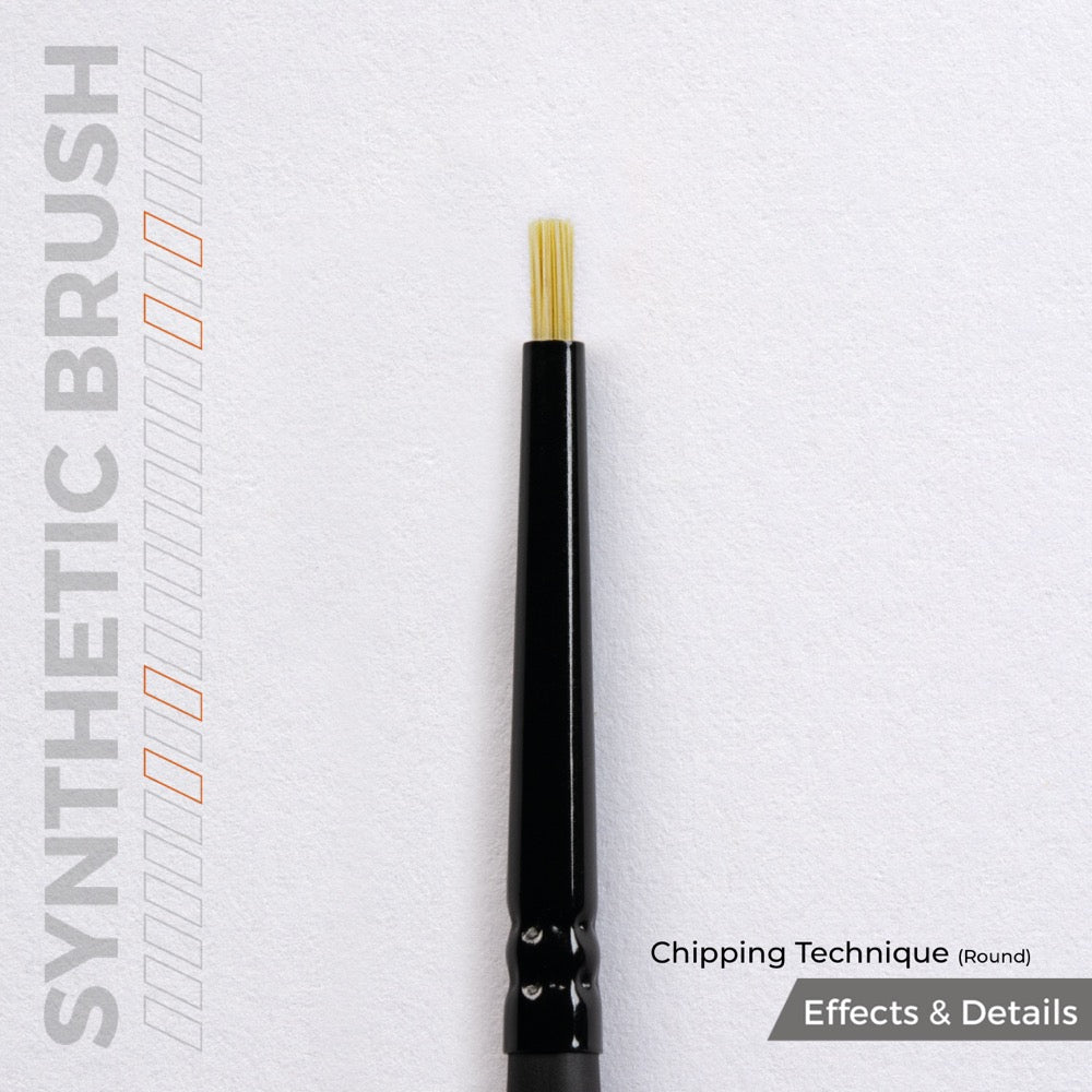 AK Interactive Synthetic Brush Chipping Technique (Round)