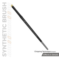 AK Interactive Synthetic Brush Chipping Technique (Angular)