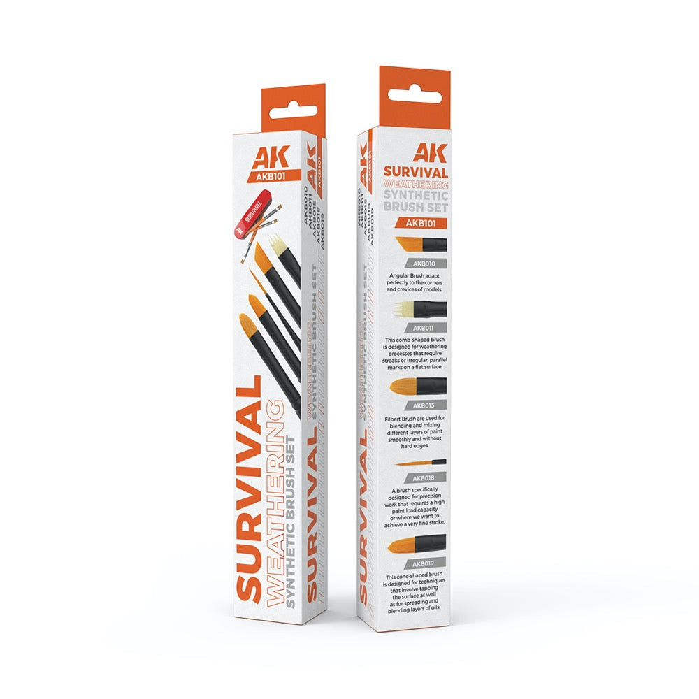 AK Interactive AKB101 Survival Brush Set (5pce)
