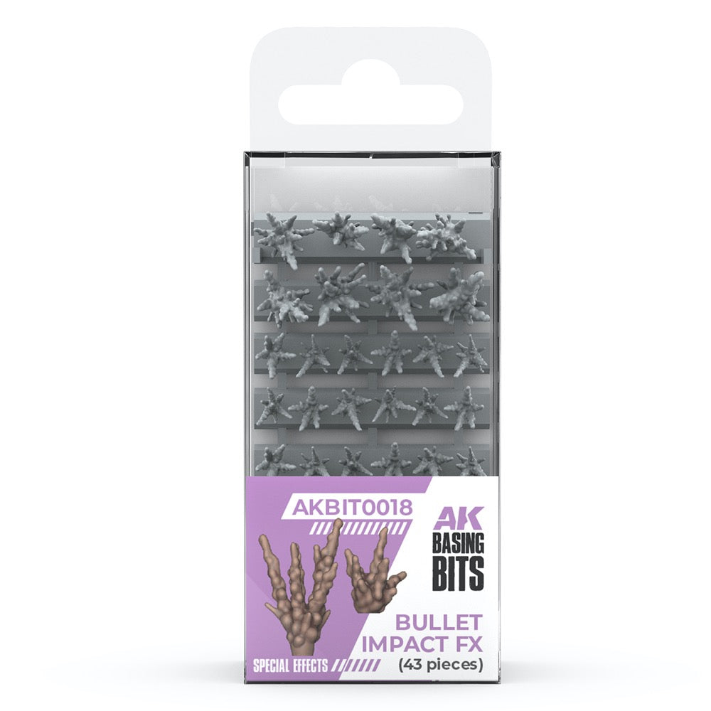 AK Interactive BIT0018 Basing Bits Bullet Impact Fx 43