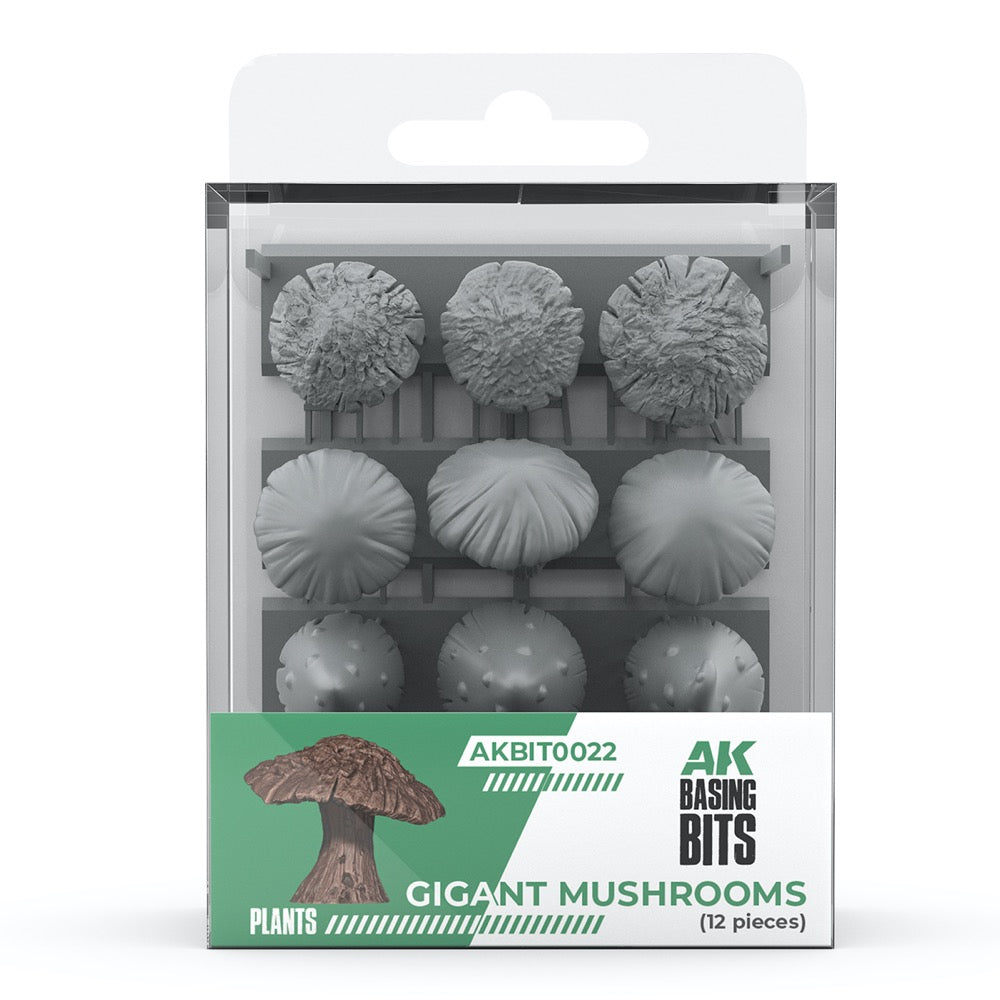 AK Interactive BIT0022 Basing Bits Gigant Musrooms 12