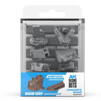 AK Interactive Basing Bits Concrete Ruins
