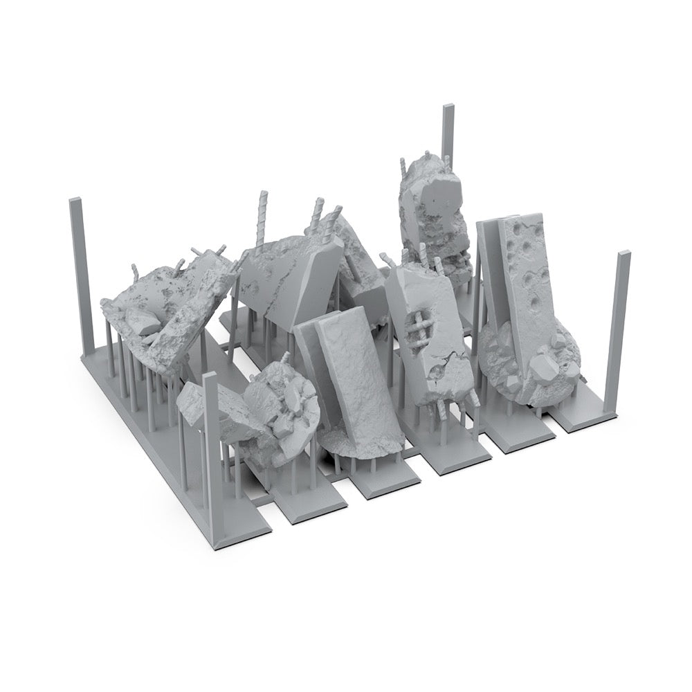 AK Interactive Basing Bits Concrete Ruins