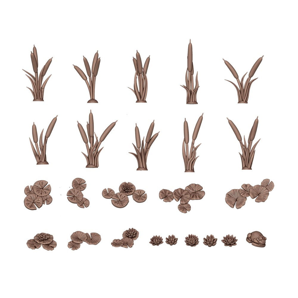 AK Interactive Basing Bits Water Lilies & Cattails