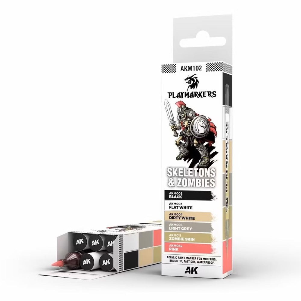AK Interactive Playmarkers Set Skeletons & Zombies (6 Colours)