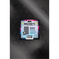 AK Interactive Magnets for Bases Round 25mm Pack of 55