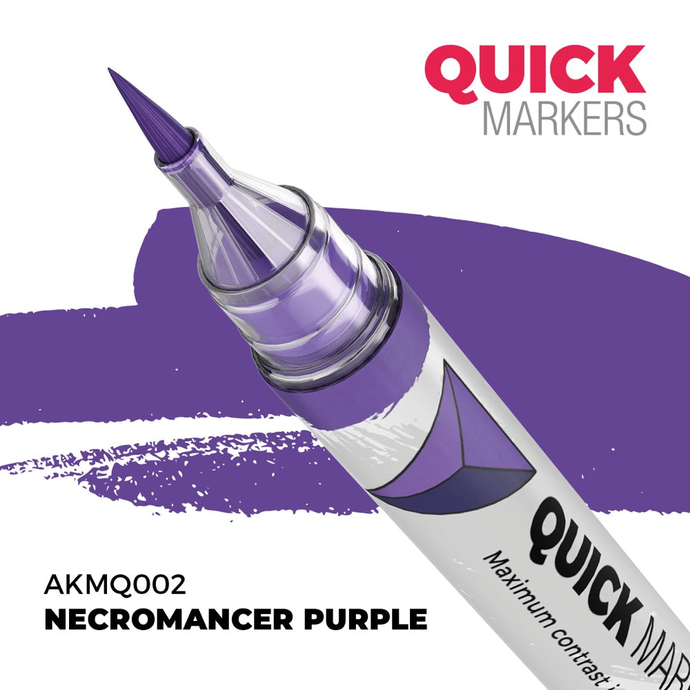 AK Interactive MQ002 Quick Marker Necromancer Purple