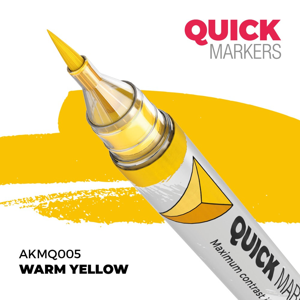 AK Interactive MQ005 Quick Marker Warm Yellow