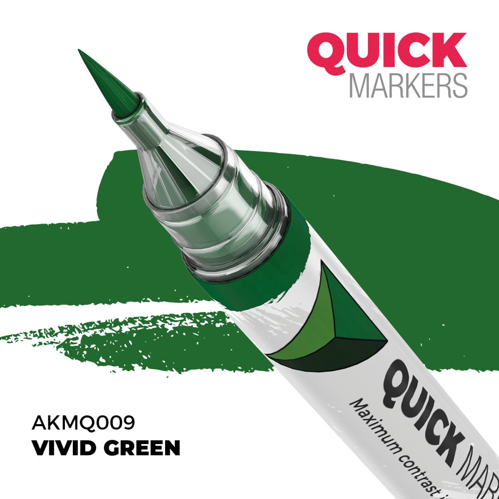 AK Interactive MQ009 Quick Marker Vivid Green