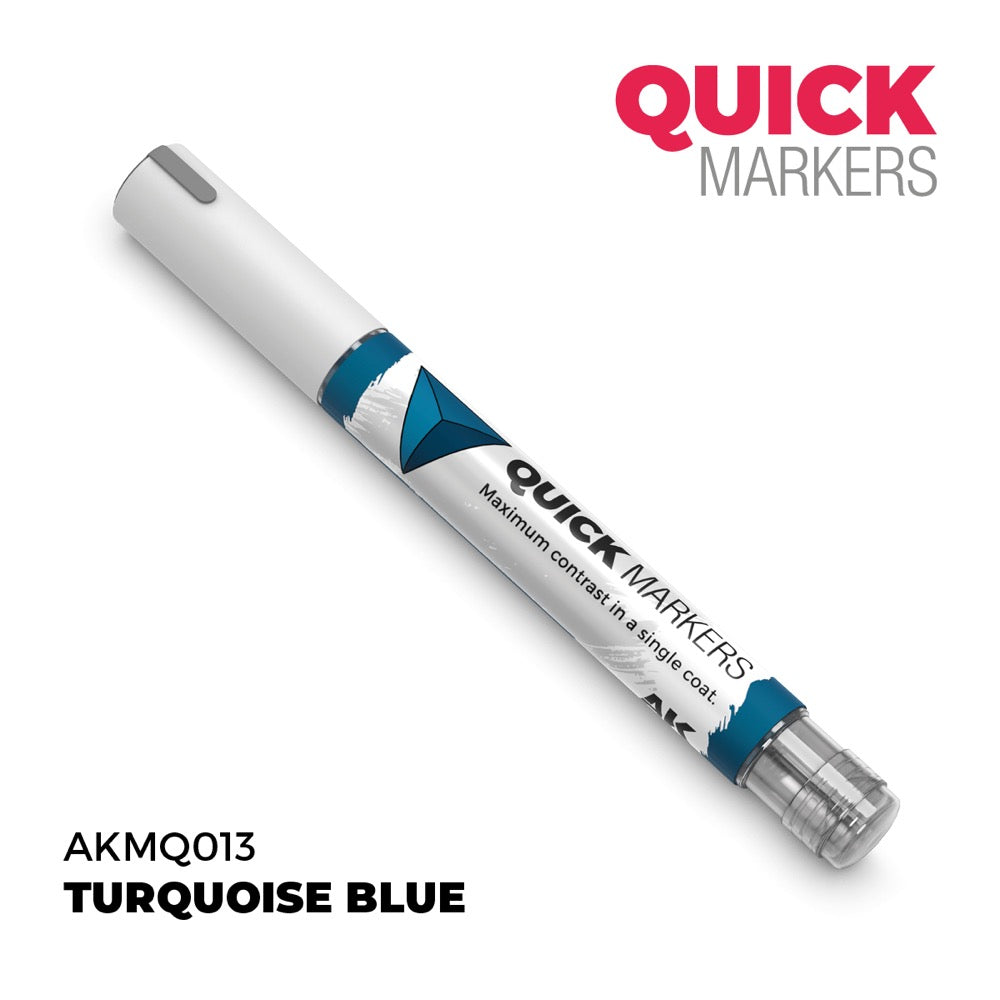AK Interactive MQ013 Quick Marker Turquoise Blue