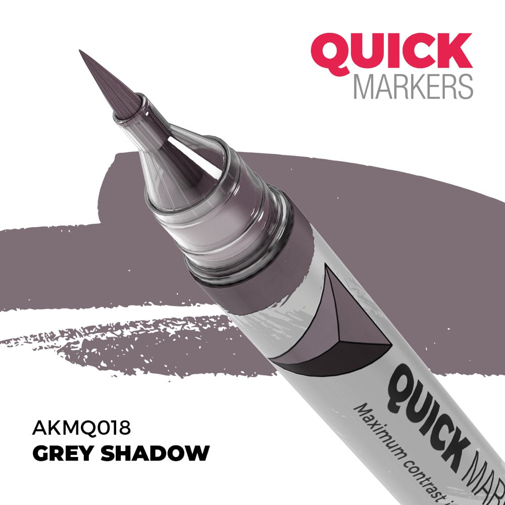 AK Interactive MQ018 Quick Marker Grey Shadow