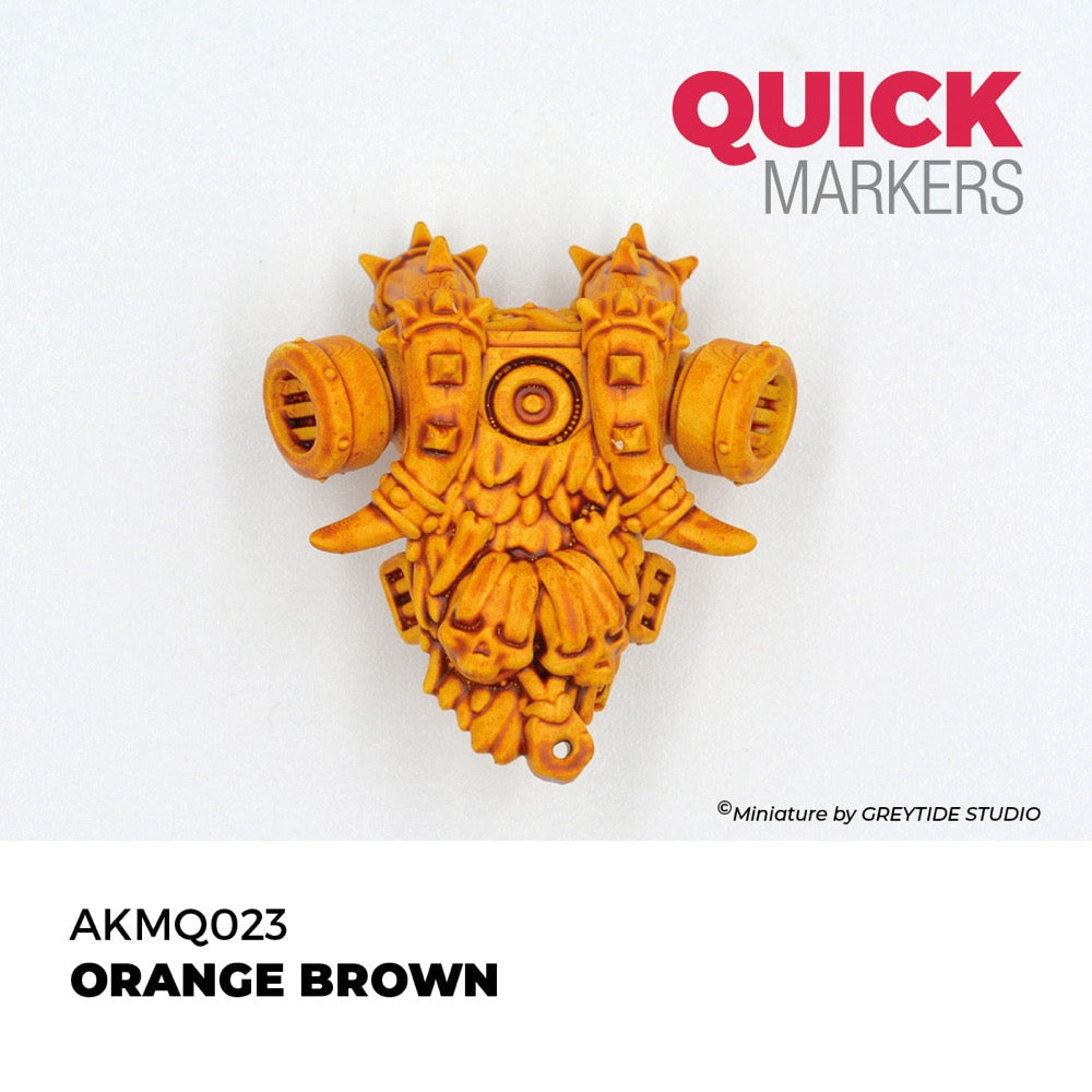 AK Interactive MQ023 Quick Marker Orange Brown