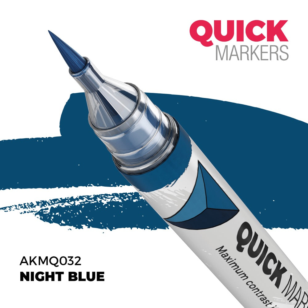 AK Interactive MQ032 Quick Marker Night Blue