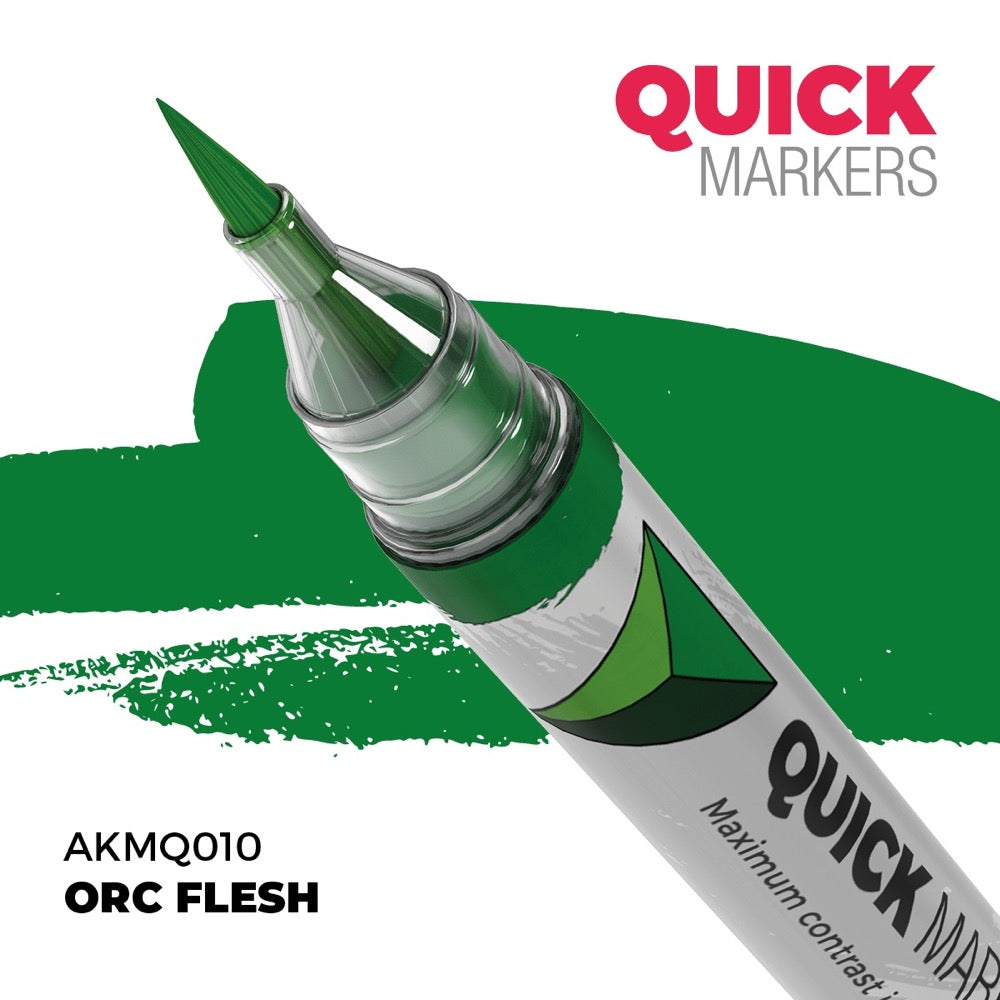 AK Interactive MQ106 Quick Marker Set Orcs 5 Colour Set