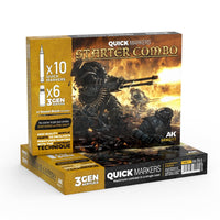 AK Interactive MQ111 Quick Marker Set Starter Combo Quick Markers + 3Gen Set