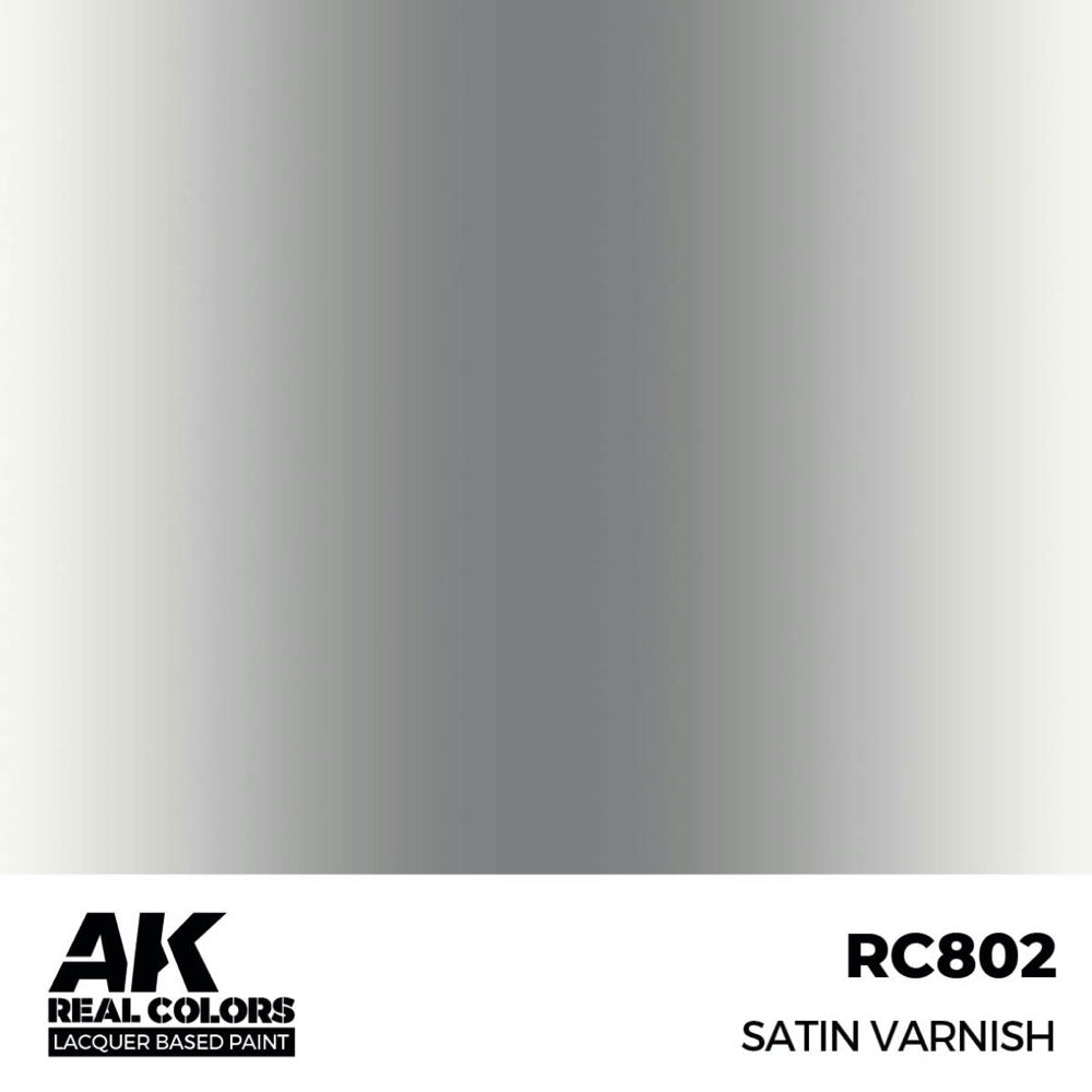 AK Interactive RC802 Real Colors Satin Varnish 17ml Lacquer Paint
