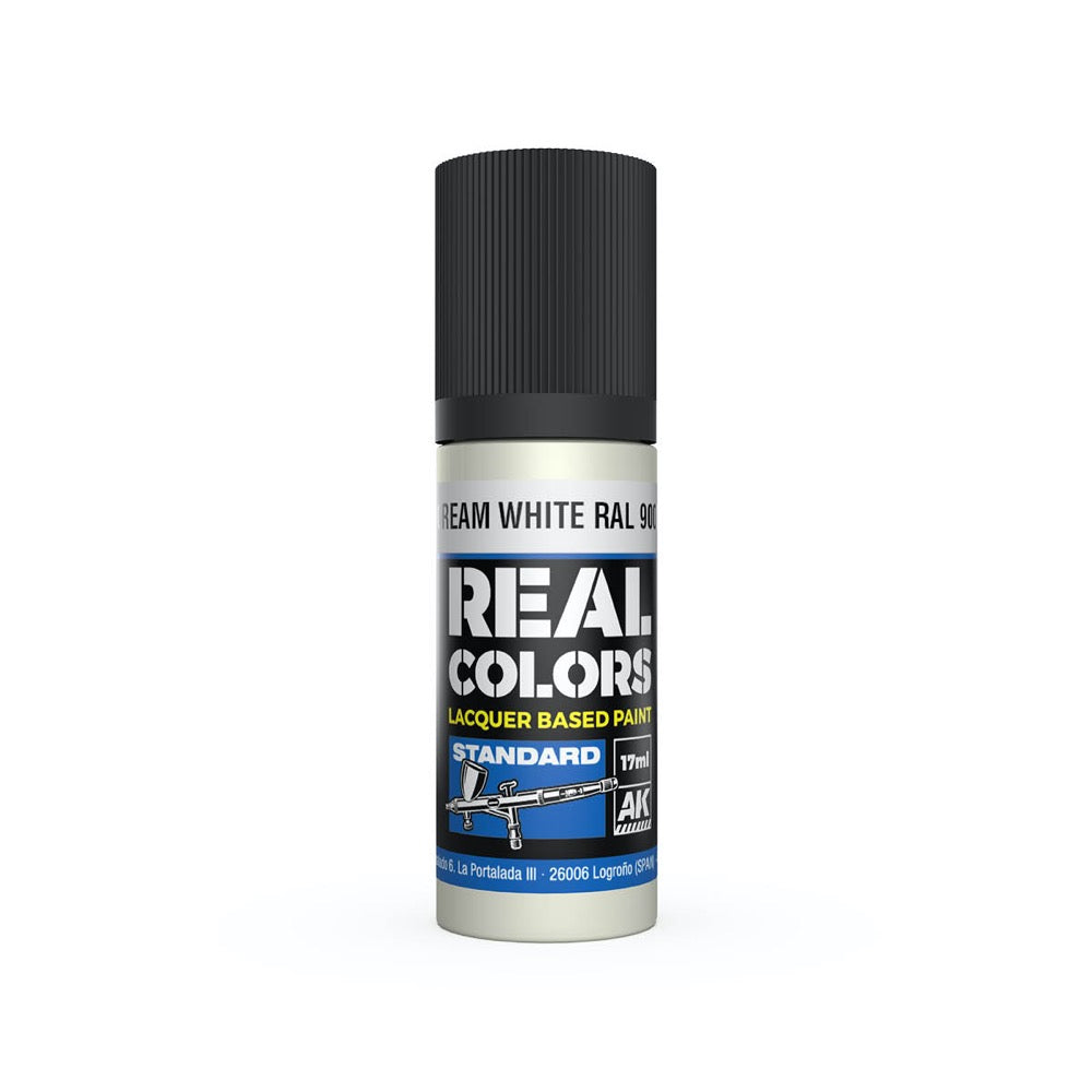 AK Interactive RC807 Real Colors Cream White RAL 9001 17ml Lacquer Paint