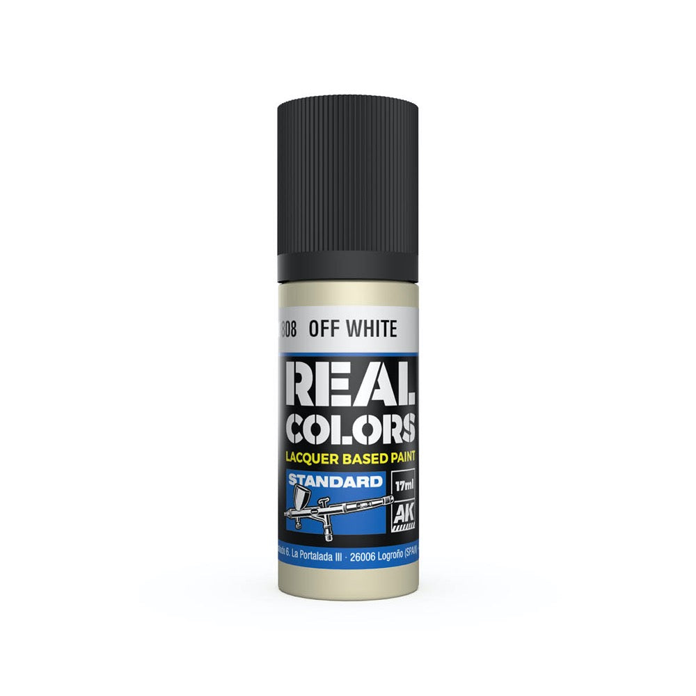 AK Interactive RC808 Real Colors Off White 17ml Lacquer Paint