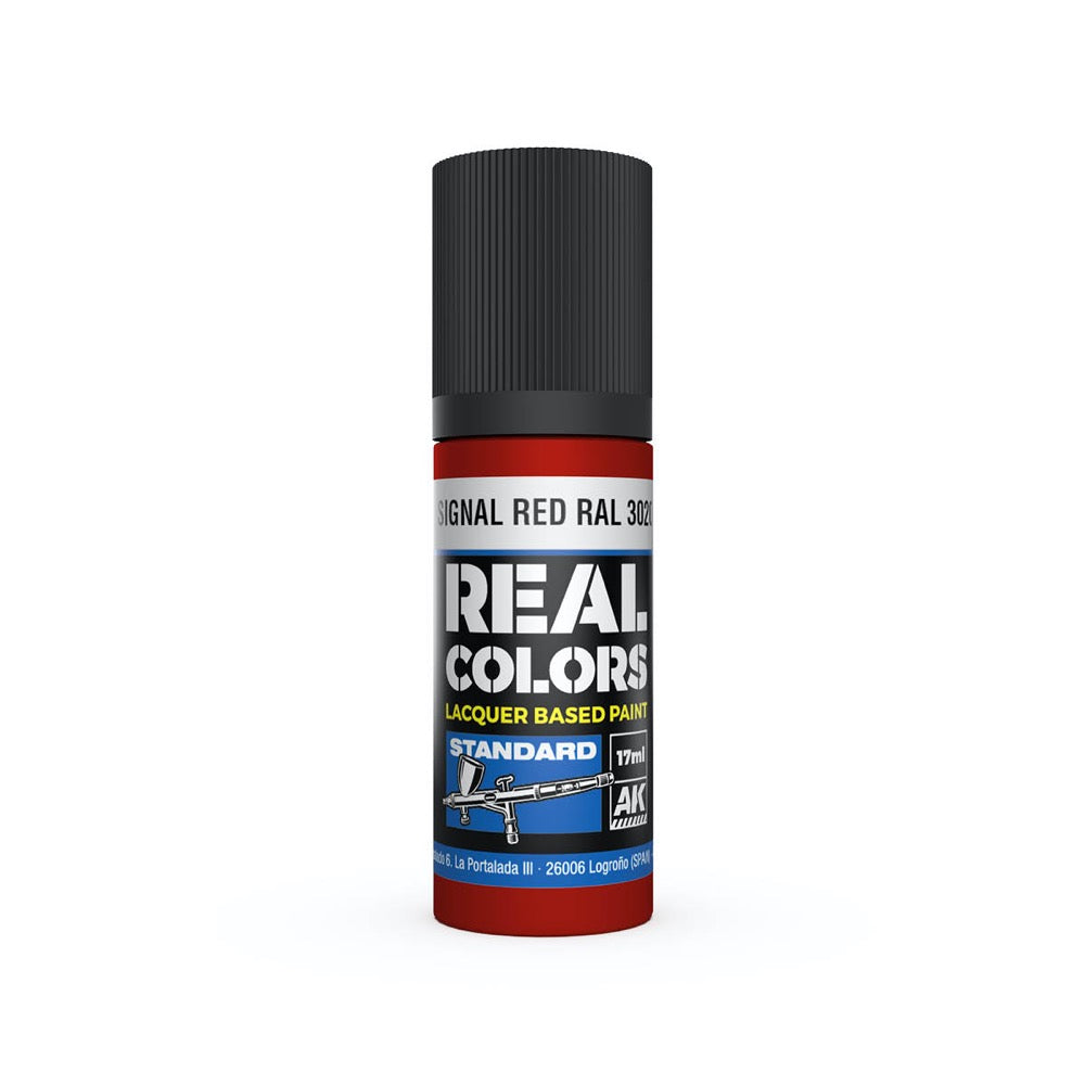 AK Interactive RC811 Real Colors Signal Red RAL 3020 17ml Lacquer Paint