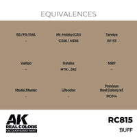 AK Interactive RC815 Real Colors Buff 17ml Lacquer Paint