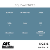 AK Interactive RC816 Real Colors Pale Blue 17ml Lacquer Paint