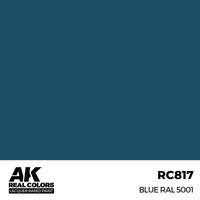 AK Interactive RC817 Real Colors Blue RAL 5001 17ml Lacquer Paint