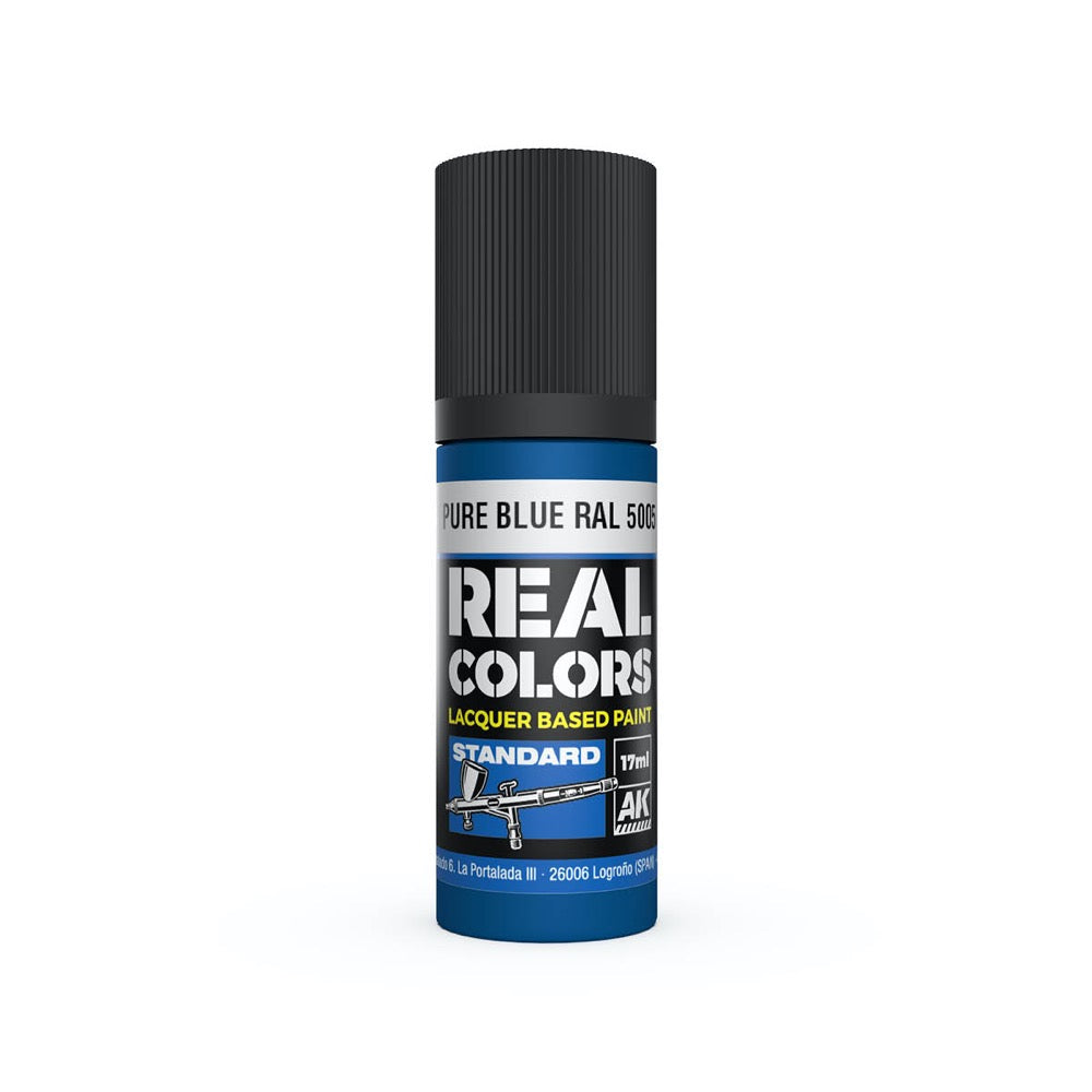 AK Interactive RC818 Real Colors Pure Blue RAL 5005 17ml Lacquer Paint