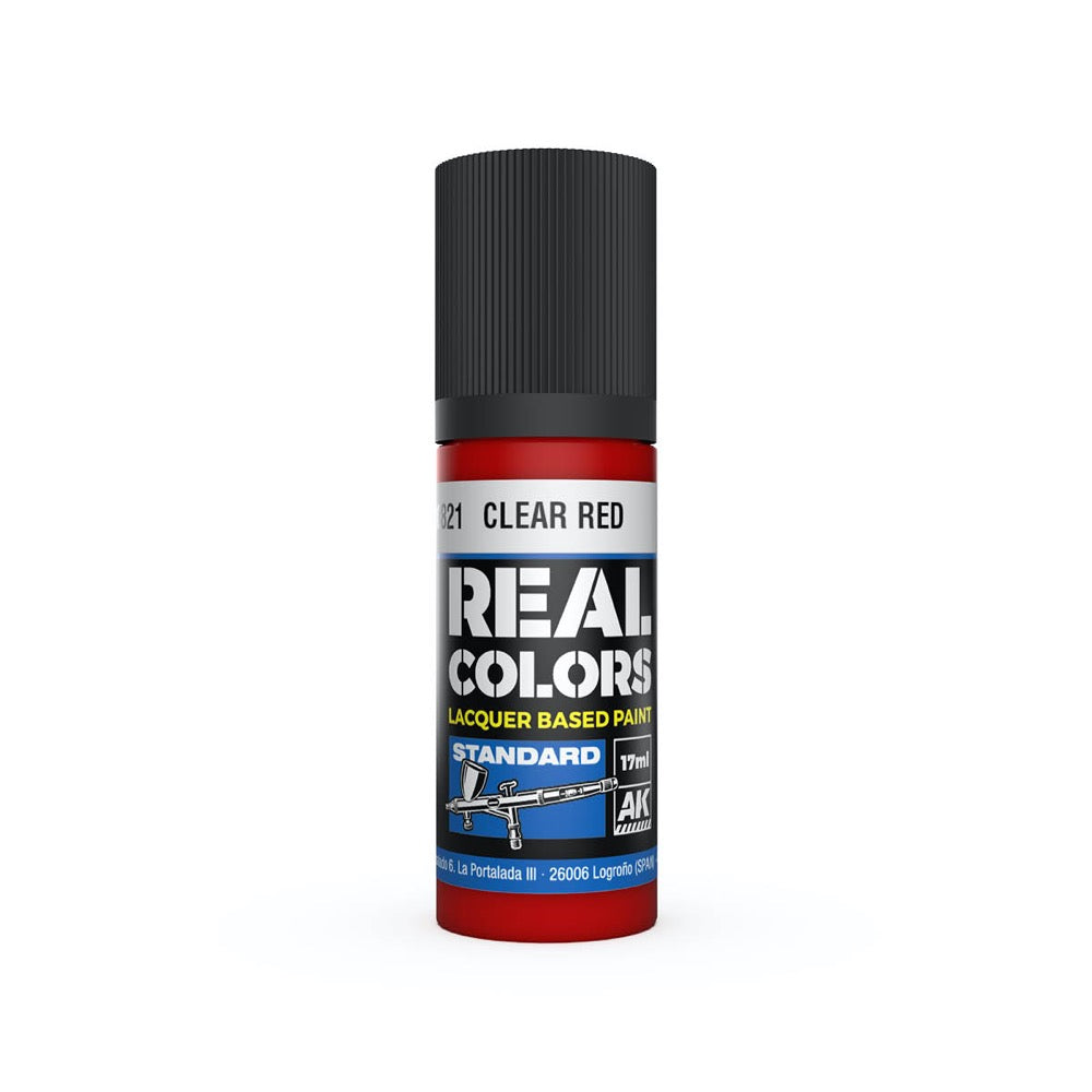 AK Interactive RC821 Real Colors Clear Red 17ml Lacquer Paint