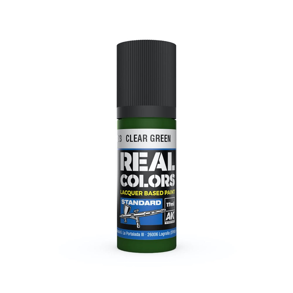 AK Interactive RC823 Real Colors Clear Green 17ml Lacquer Paint