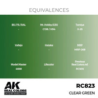 AK Interactive RC823 Real Colors Clear Green 17ml Lacquer Paint