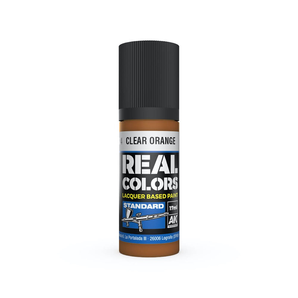 AK Interactive RC824 Real Colors Clear Orange 17ml Lacquer Paint