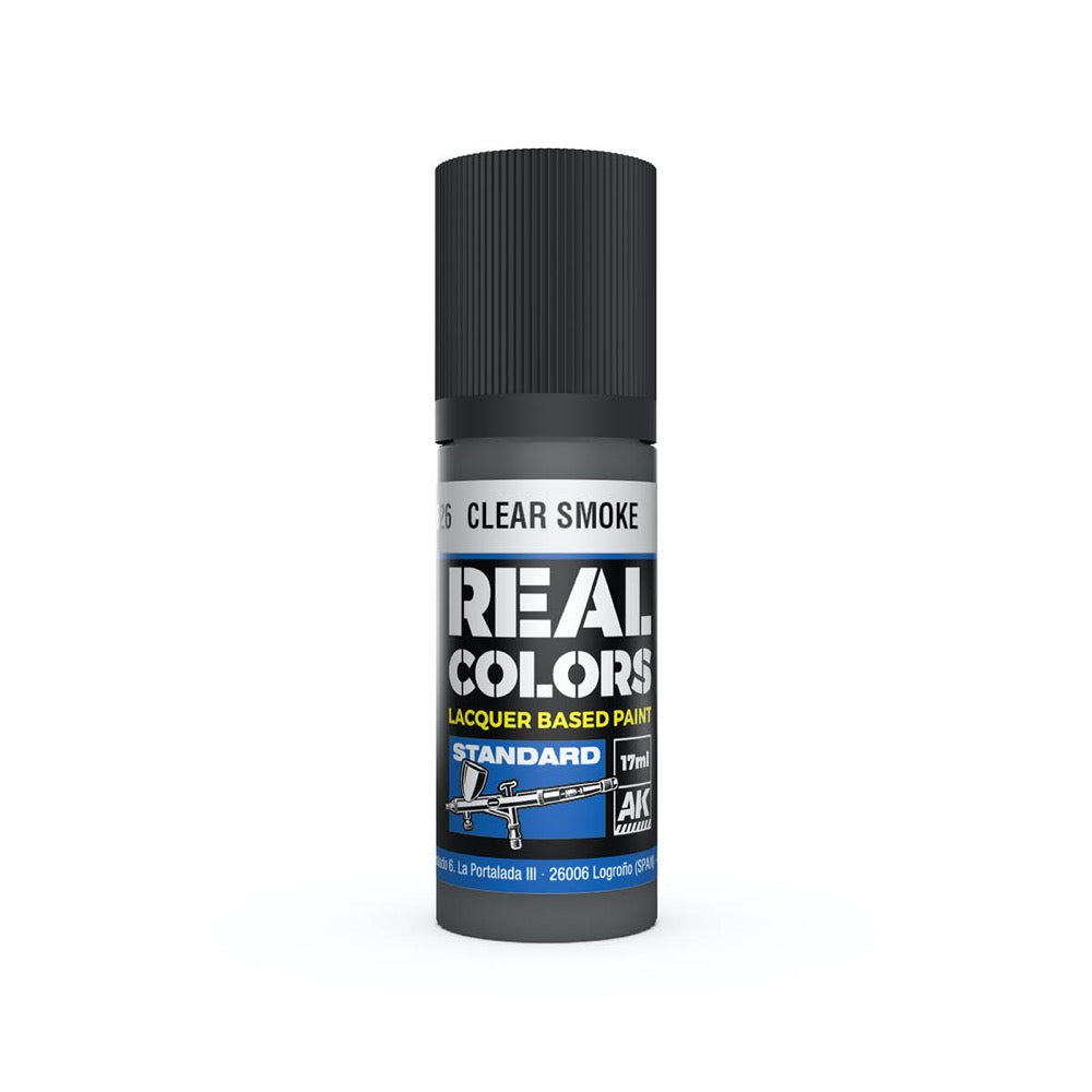 AK Interactive RC826 Real Colors Clear Smoke 17ml Lacquer Paint