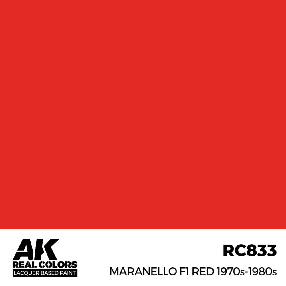 AK Interactive RC833 Real Colors Maranello F1 Red 1970s-1980s 17ml Lacquer Paint
